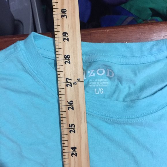 IZOD Blue Tee men's Large - Picture 6 of 7